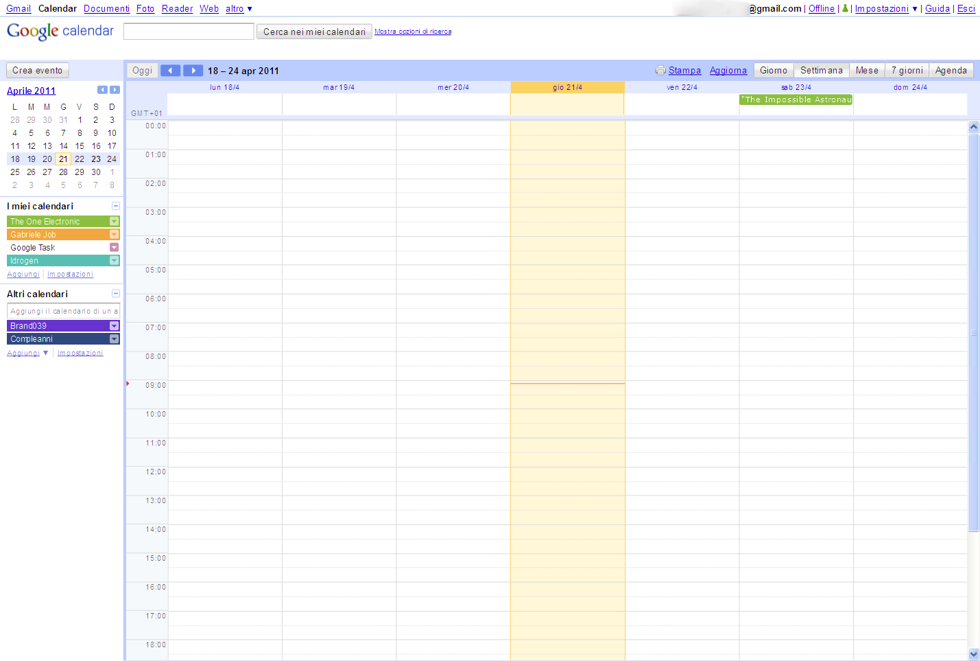 GUIDA DI GOOGLE CALENDAR visual data 3