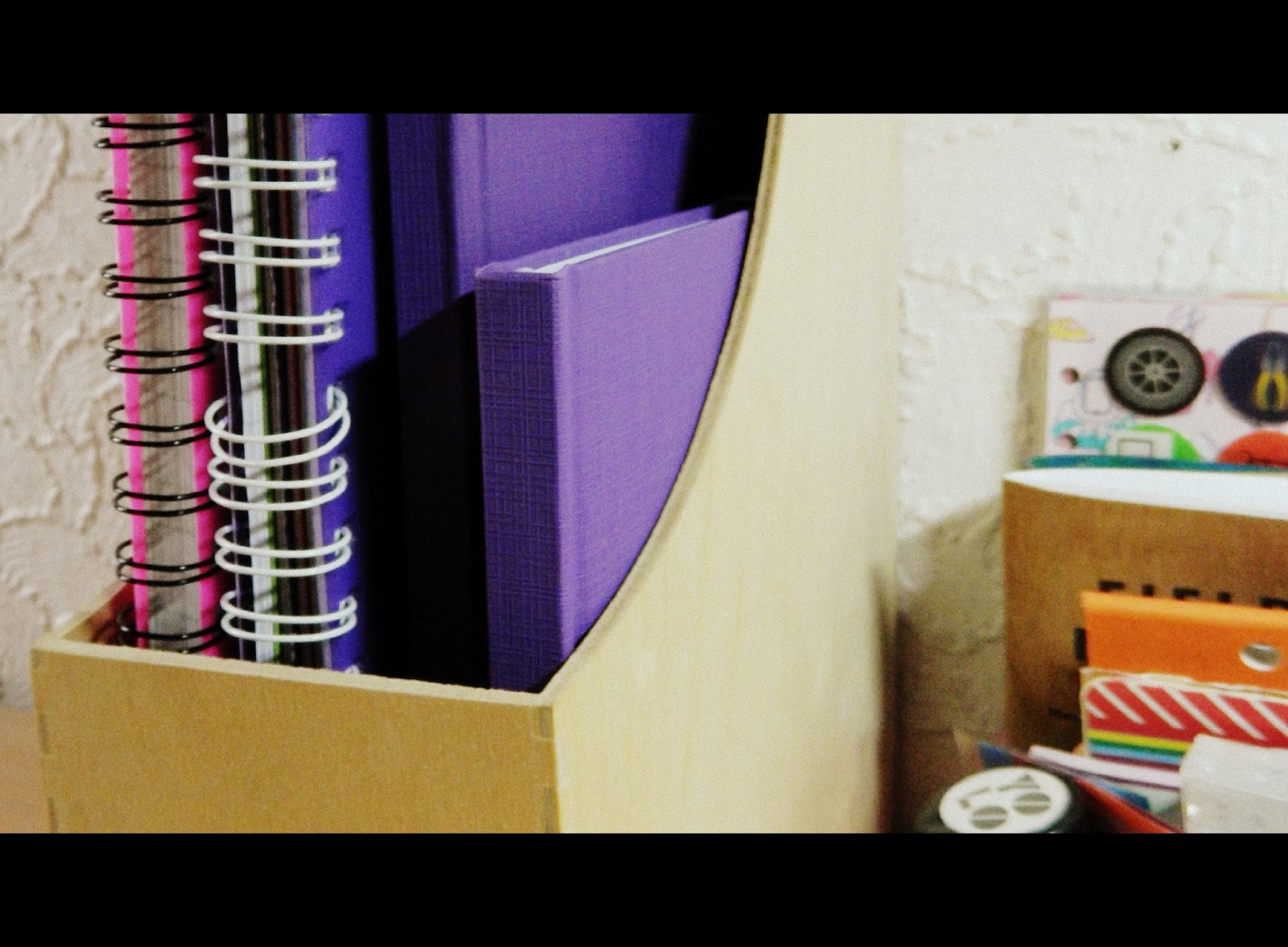 spiral bound notebooks, purple journals