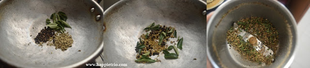 Step 2 - Prawn Pepper Roast Recipe | Iral Milagu Varuval Recipe