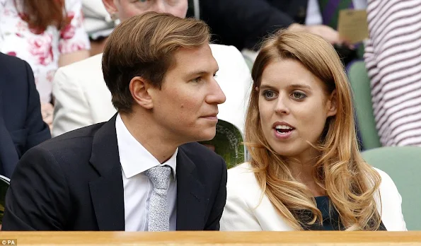 Catherine, Duchess of Cambridge and Prince William attend day nine of the Wimbledon Lawn Tennis Championships at Wimbledon in London