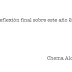 Una reflexión final sobre este año 2018