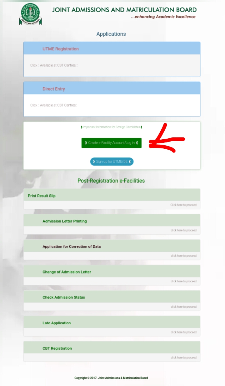 JAMBHow to check admission status on CAPS through your