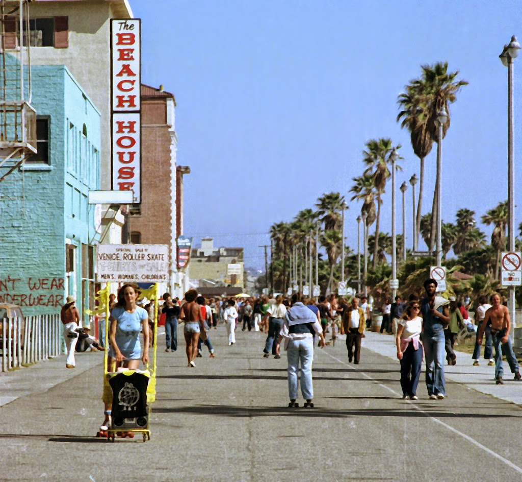 Roller Skaters at Venice Beach 1970s