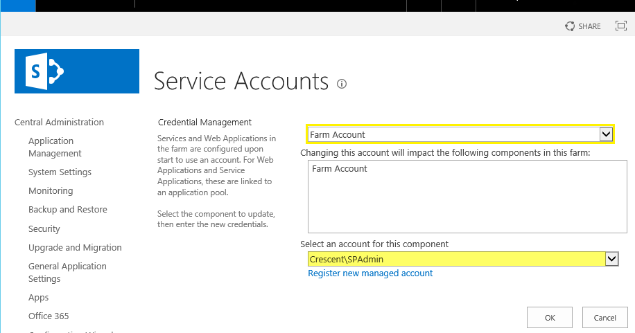 How To Get Sharepoint Farm Account Sharepoint Diary