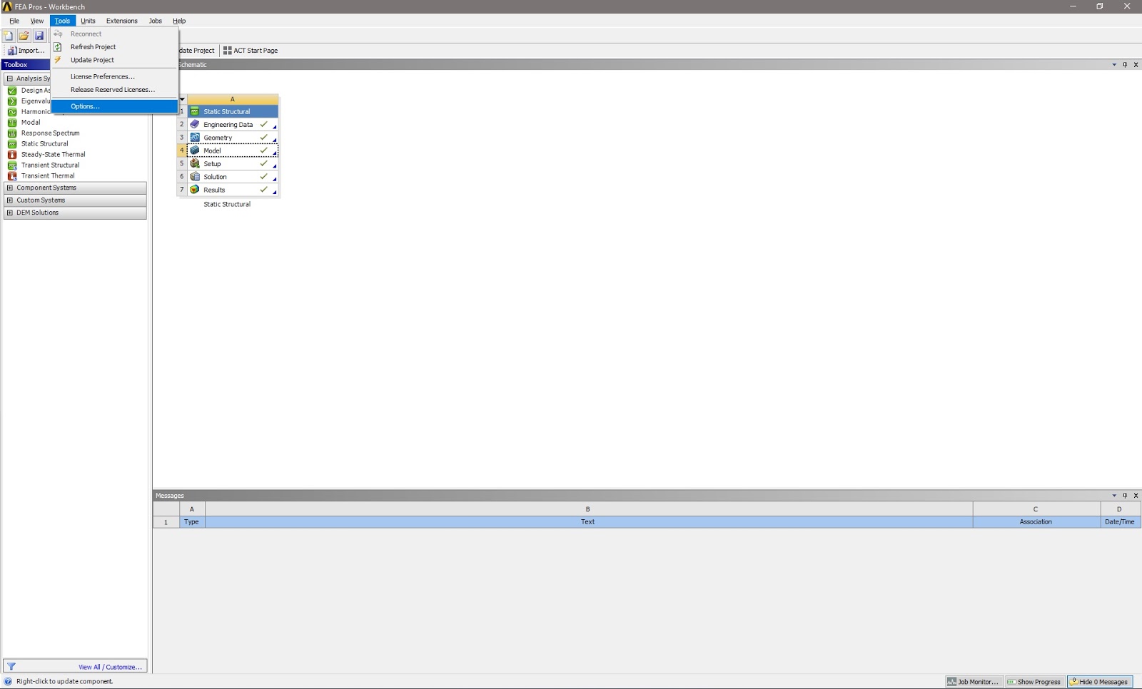 FEA Pros How to change the background in ANSYS Workbench