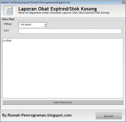 Aplikasi Untuk Mengecek Barang Expired Dengan Visual Basic 6