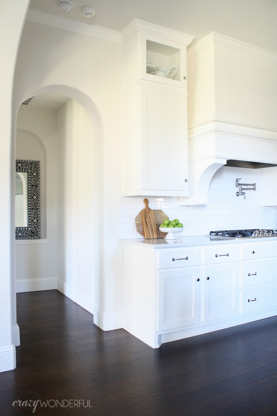 our kitchen installing glass uppers Crazy Wonderful