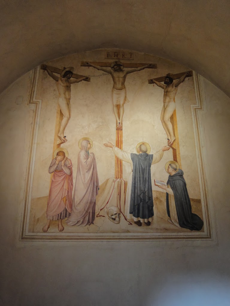 Fra Angelico JF Fra+Angelico+cell+fresco+at+San+Marco - Fra Angelico
