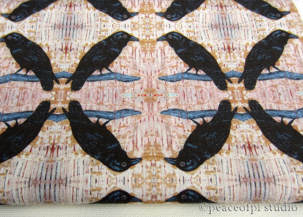 peaceofpi studio: Ravenwood Bird Fabric