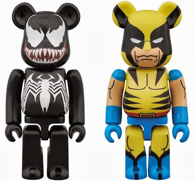 Venom & Wolverine 100% Marvel Comics Be@rbrick Vinyl Figures by Medicom