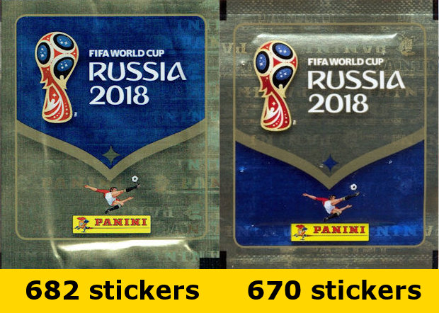 10 x Sealed Packets Freepost Panini WORLD CUP 2018 RUSSIA Football Stickers 