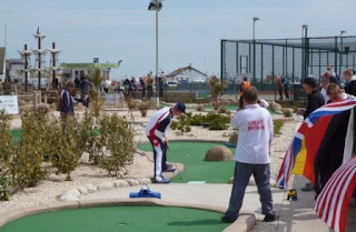 Richard Gottfried playing Hole 2 at the WMF World Adventure Golf Masters 2012 in Hastings WMF World Adventure Golf Masters 2012 in Hastings