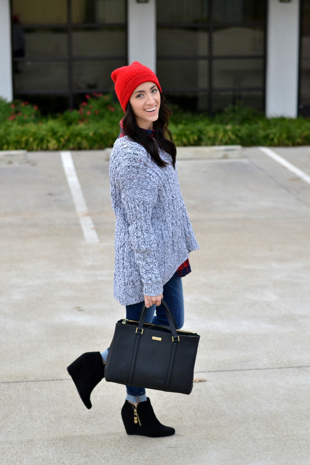 Winter Outfit_Kate Spade_Beanie_Chunky Knit