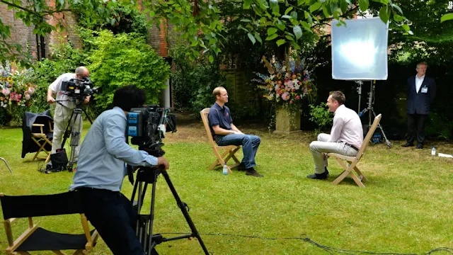 Prince William gave his first interview since his wife, Kate, gave birth to George on July 22 to US television channel CNN’s Royal Correspondent Max Foster as part 