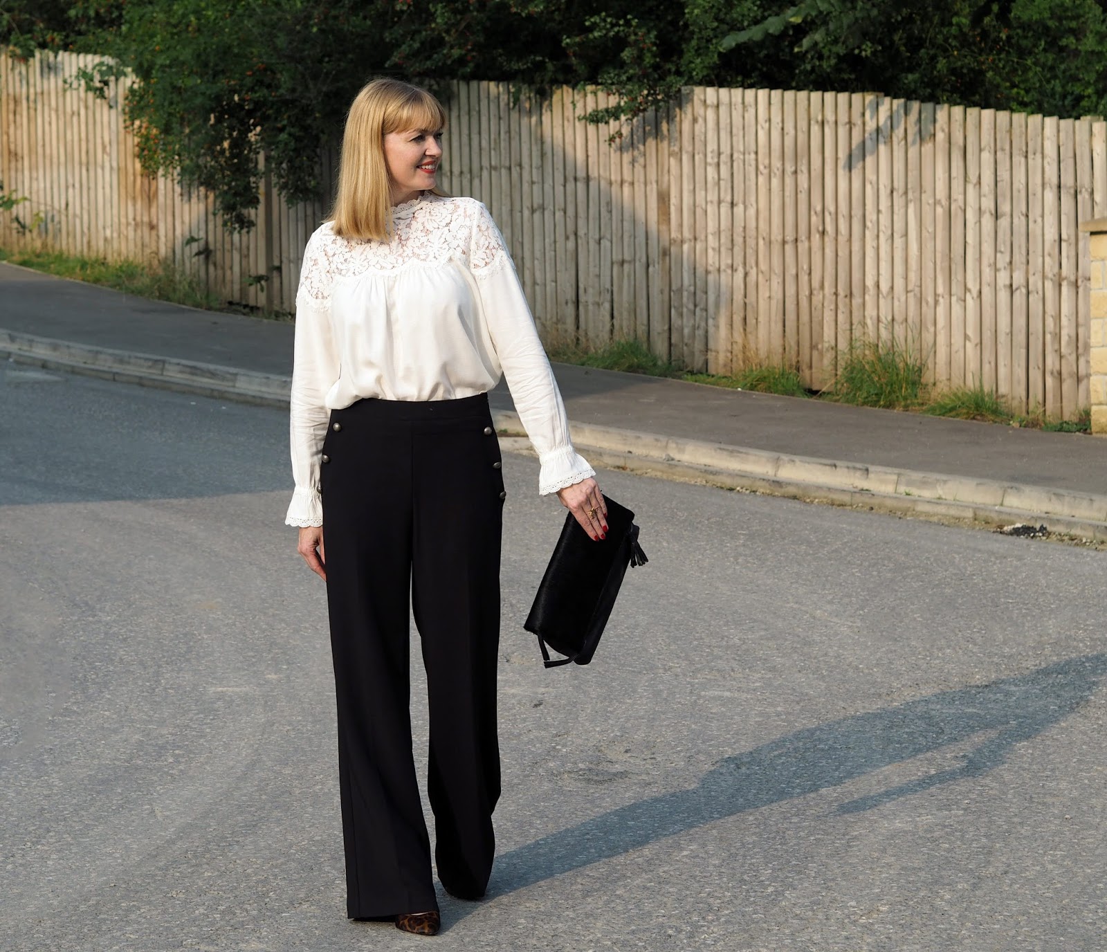 Brown animal print wide leg trousers  River Island