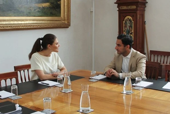 Crown Princess Victoria of Sweden met with Minister for Public Administration, Ardalan Shekarabi at Stockholm Royal Palace. Sustainable Development Goals