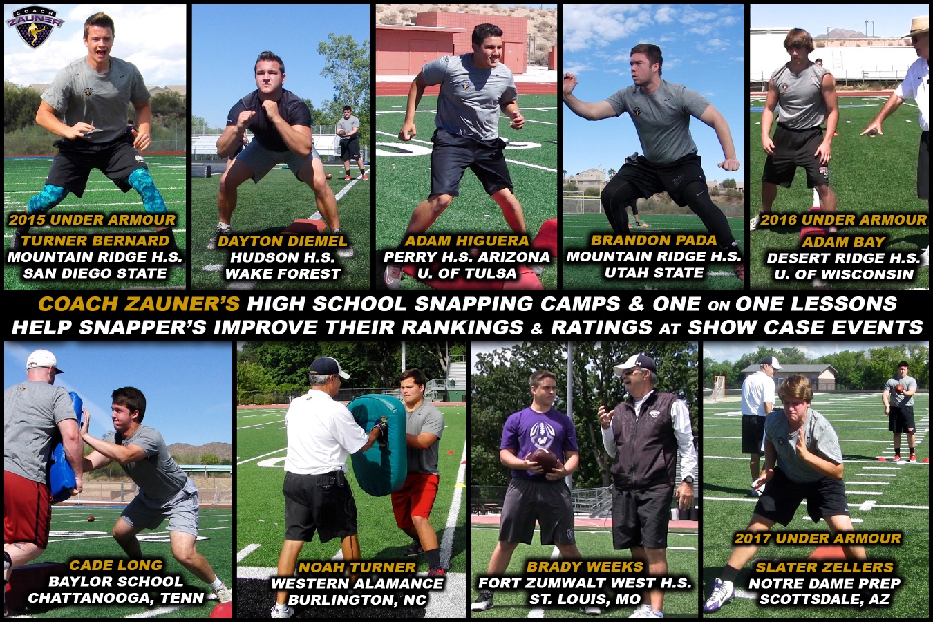 Coach Zauner's Blog... Wisconsin High School Kicking Camps for 2018