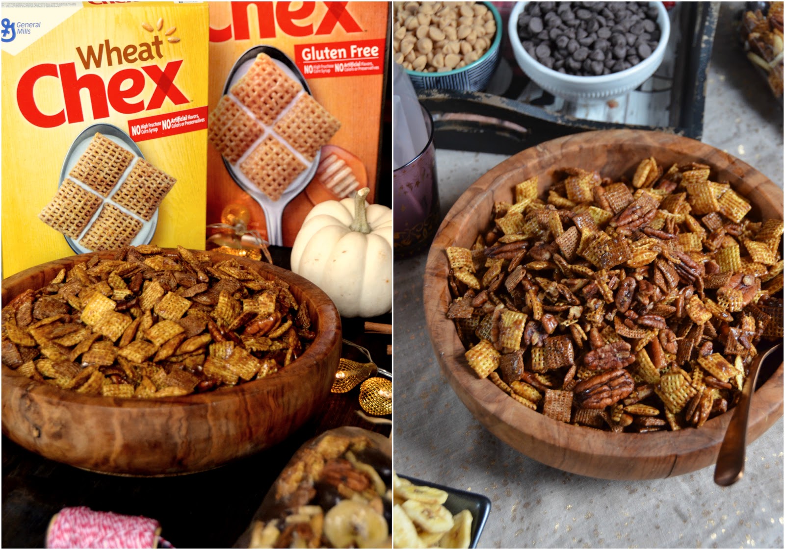 Pumpkin Spice Chex Mix + A DIY Chex Mix Bar! Always Order Dessert