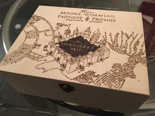 Harry Potter Marauder's Map Pyrography Box