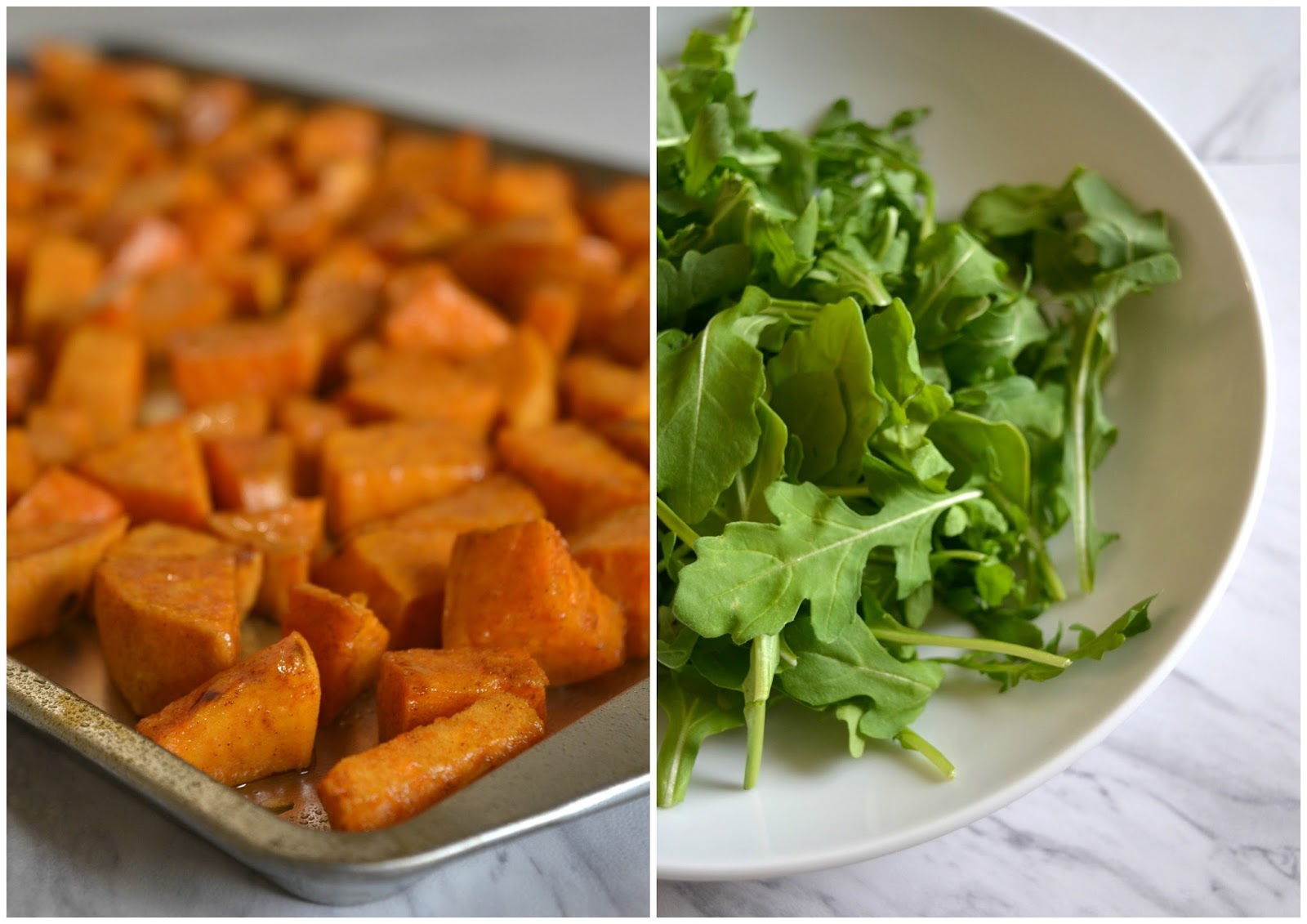 Seven Bites Goat Cheese Sweet Potato Salad