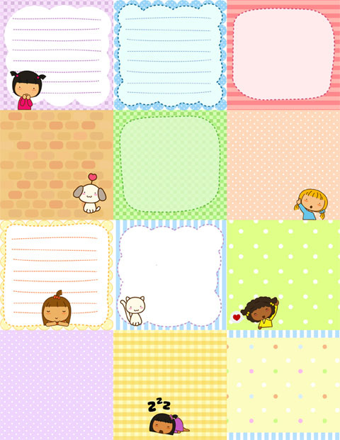Printable Daily Note Sheets