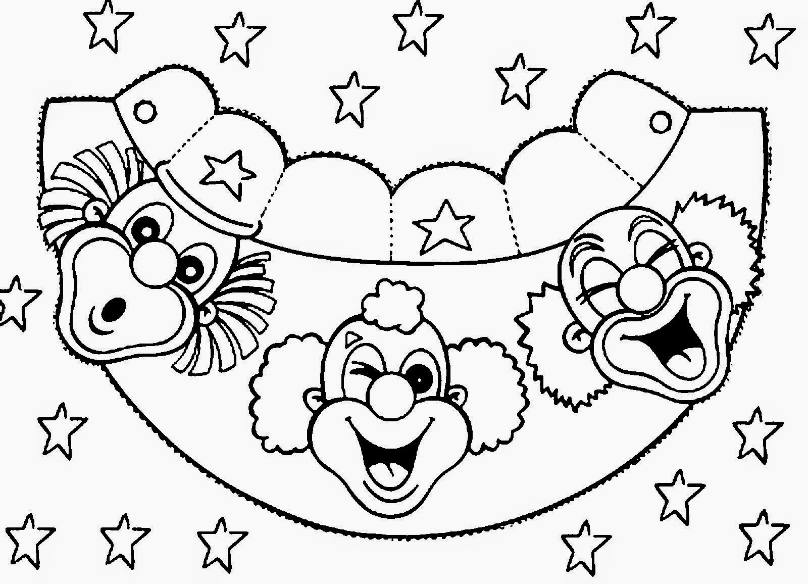 Banco De Imagenes Y Fotos Gratis Payasos Para Colorear Parte 3