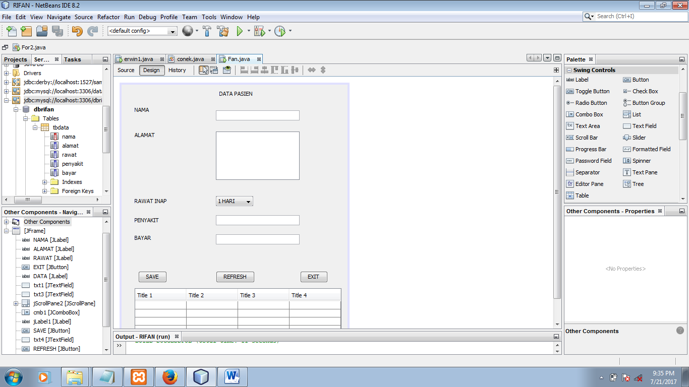 contoh program netbeans kasir