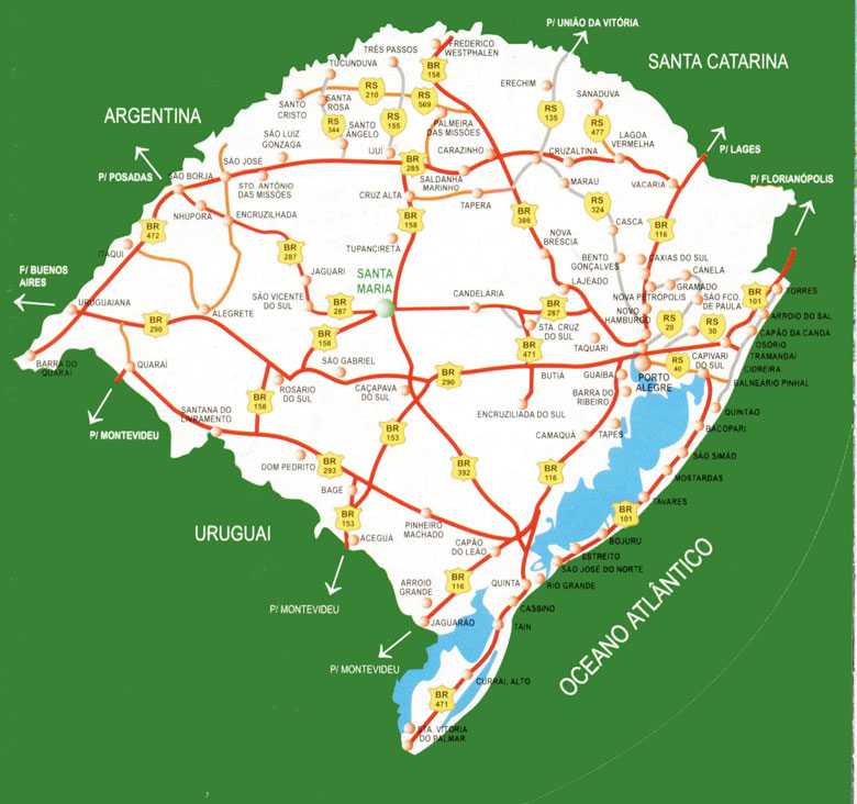 Mapas Do Rio Grande Do Sul Mapasblog