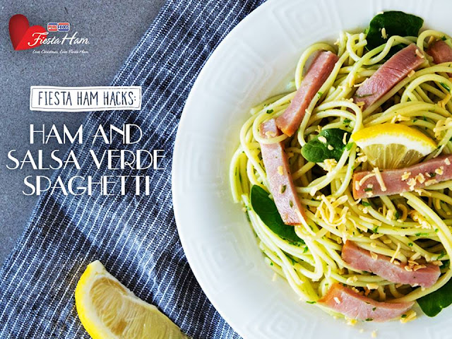 Ham and Salsa Verde Spaghetti Recipe