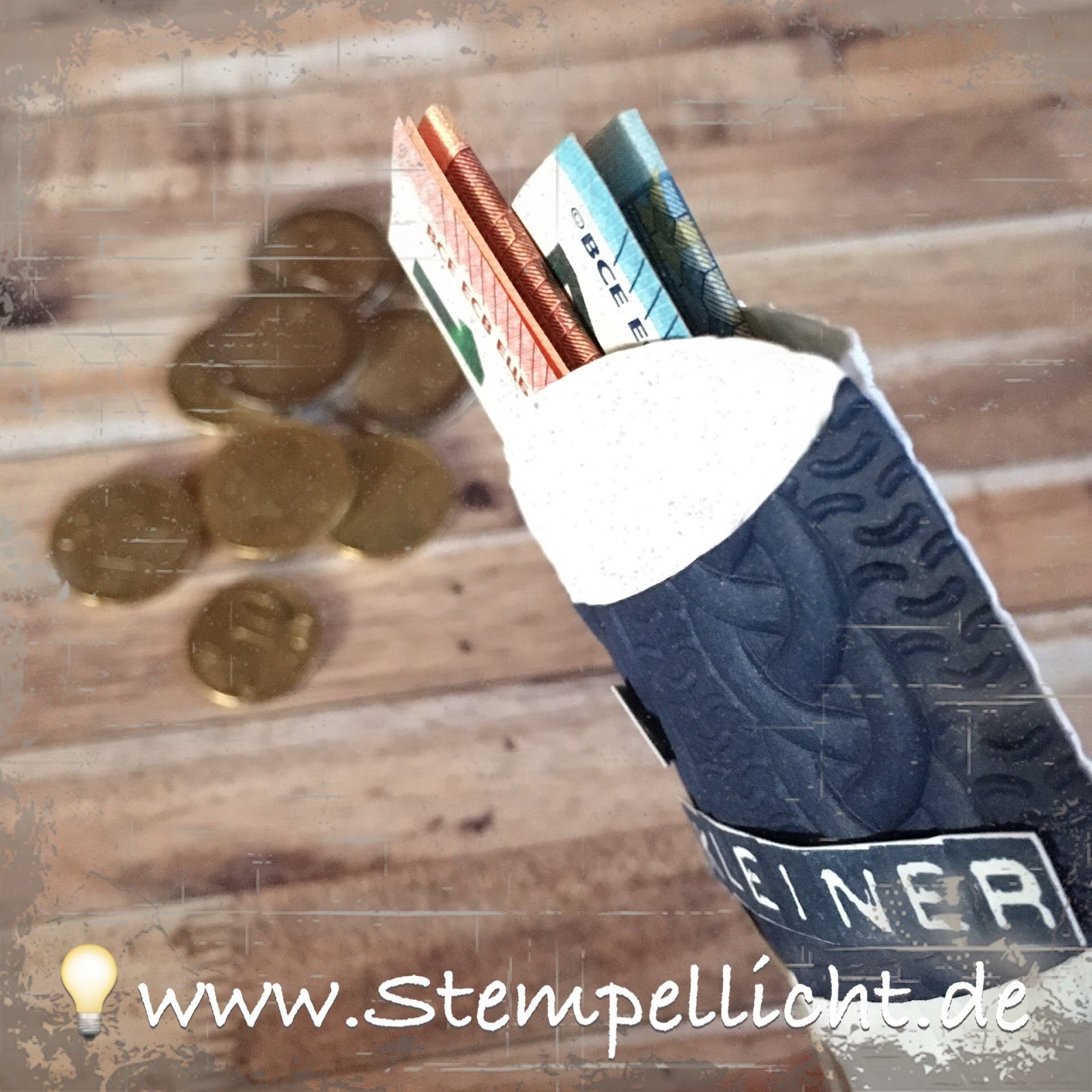 Stempellicht Geldgeschenk kleiner SparStrumpf von Stampin´Up!