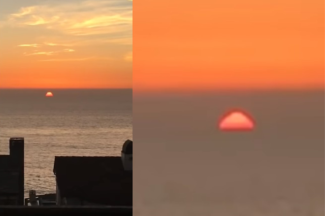 Rare Sky Phenomena Seen From Around The World  Sunset%2BUFO%2BOcean%2BCalifornia