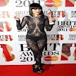 Jessie J posed on the red carpet in this skintight see-through catsuit,