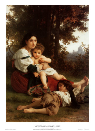 "Mother and Children" by William Adolphe Bouguereau