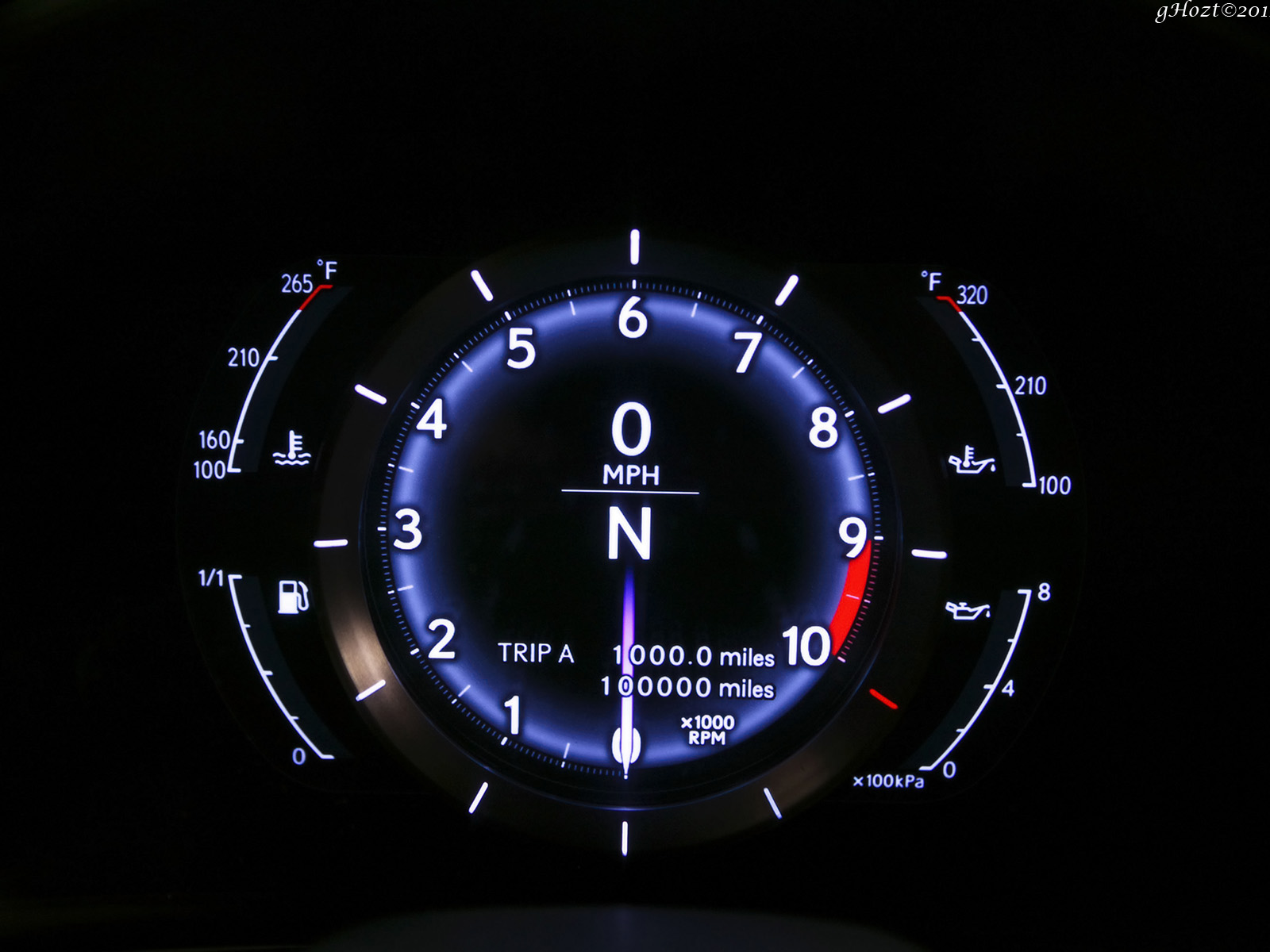 Lexus LFA Sports Car Concept Gauge Wallpaper