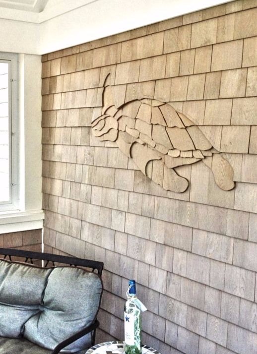 Mosaic Shingle Art for a Porch