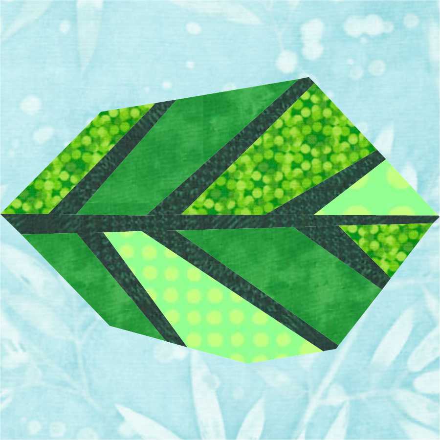 3patchcrafts Leaf alone quilt block