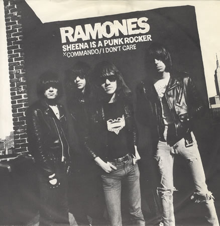 iamtheleastmachiavellian: the Ramones - Sheena is a Punk Rocker 7in [1977]