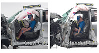 F-150 Crew vs. Extended Cab 2015 IIHS crash test