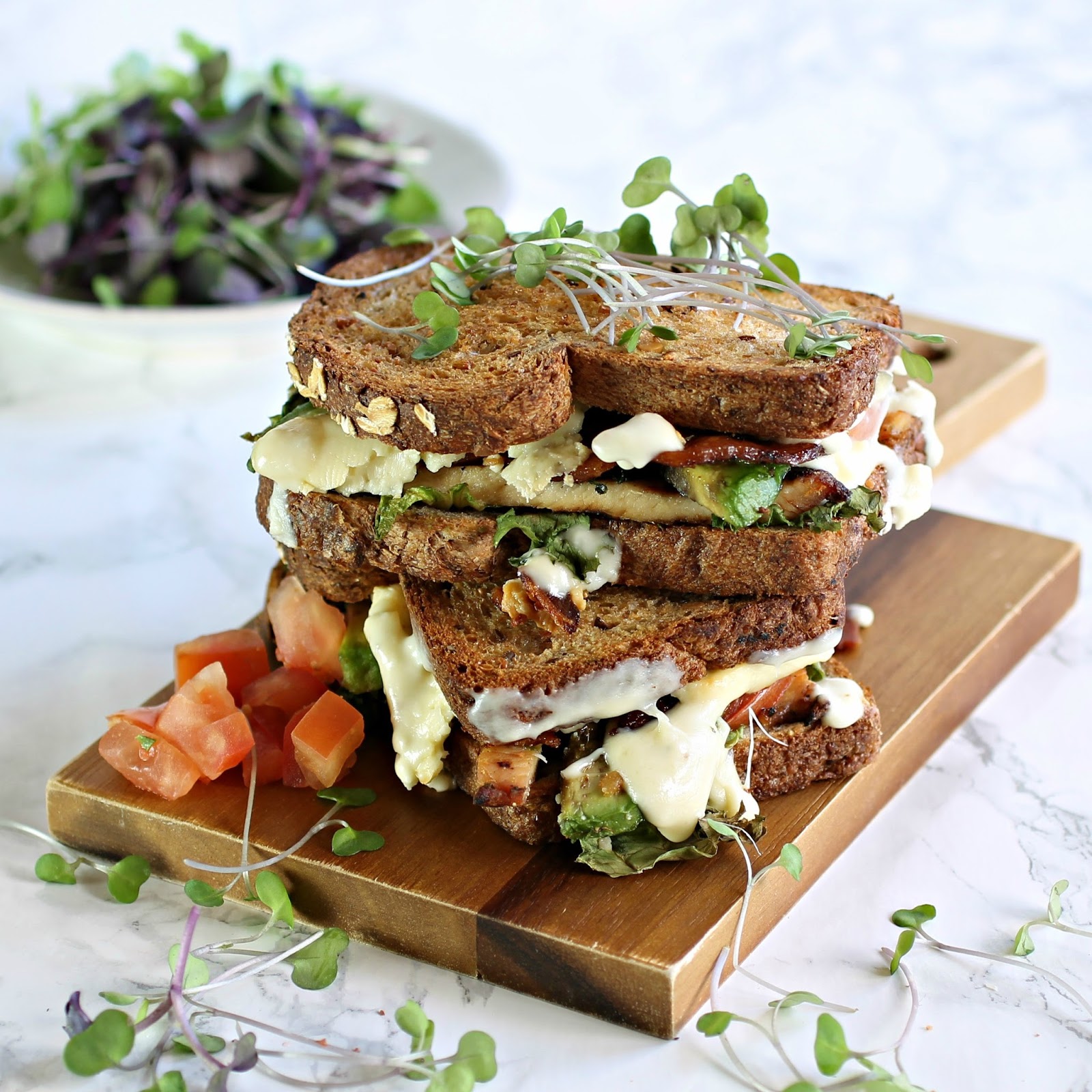 Hungry Couple Cobb Salad Grilled Cheese Sandwich