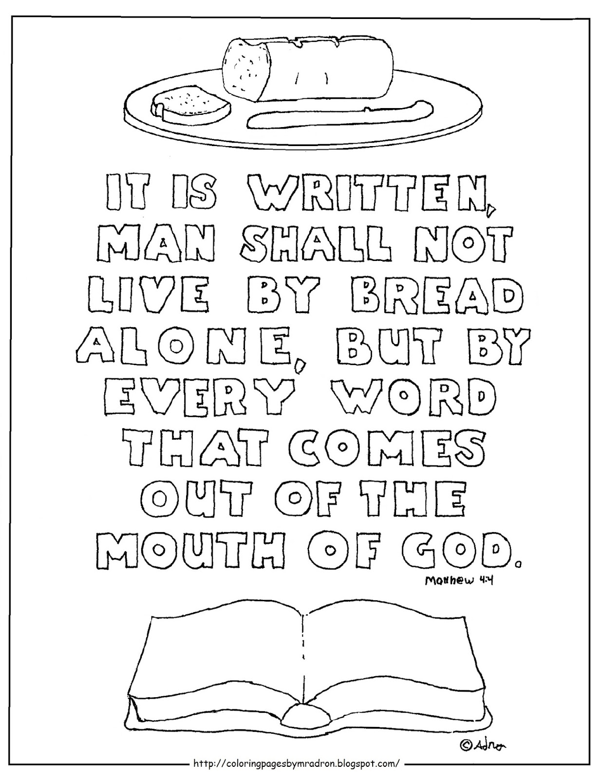 Matthew 6 25 Coloring Sheet Coloring Pages