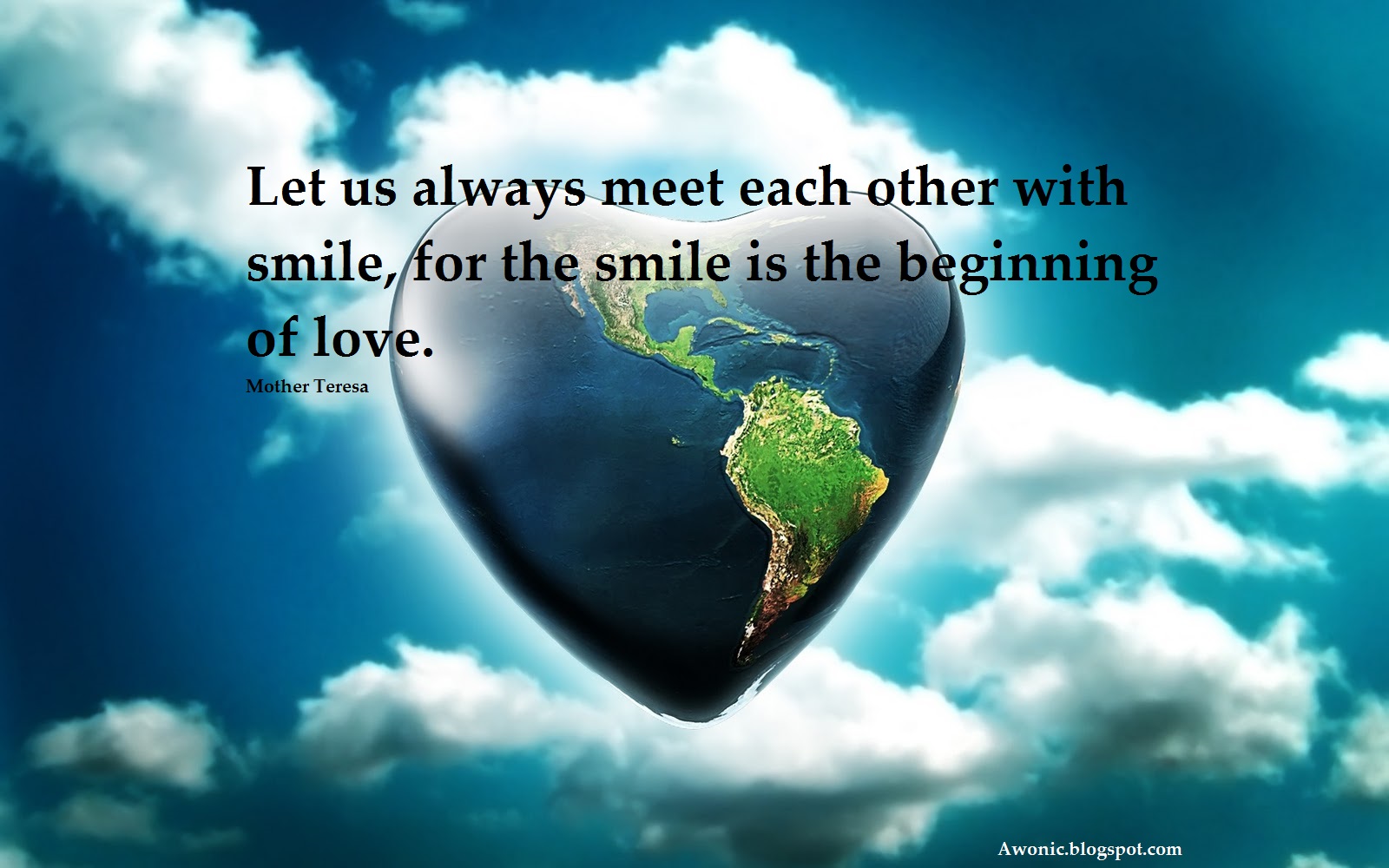 Mother Teresa Iconic Quotes About Relation Between Smile And Love