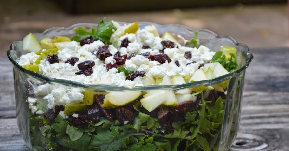 Baby Kale Salad with Roasted Beets, Pears and Feta Cheese