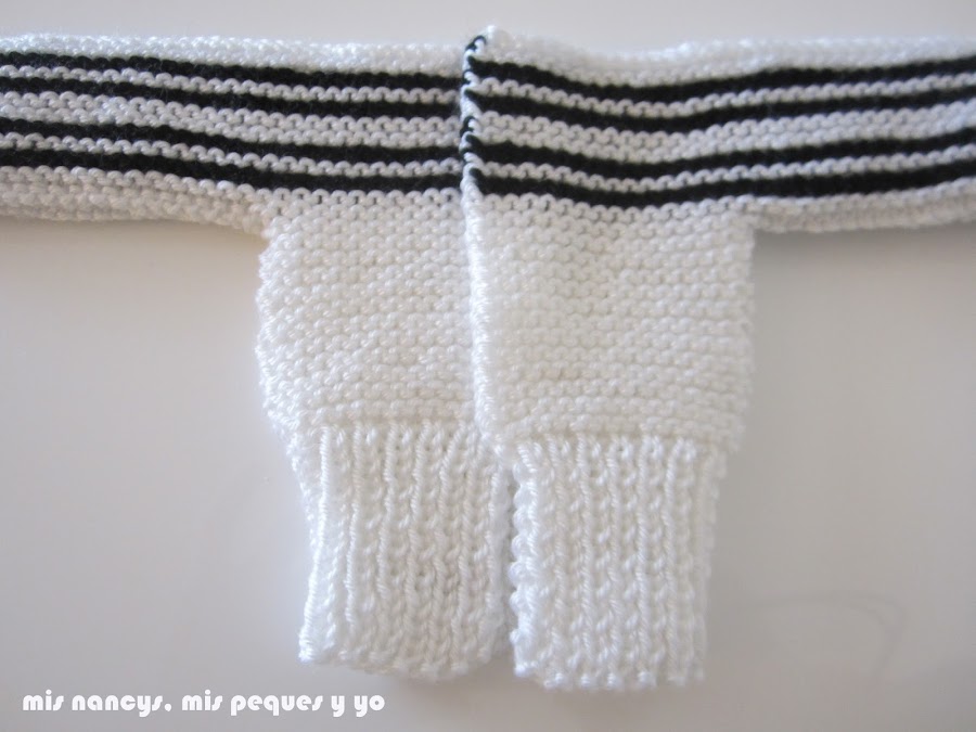 mis nancys, mis peques y yo, tutorial jersey de lana para Nancy, parte delantera, jersey ya cosido