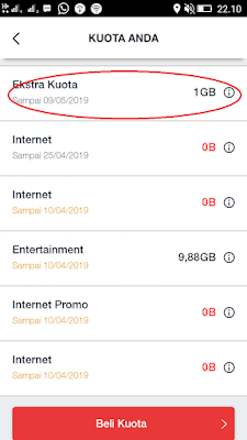 Bukti Paket data Internet 1GB 30 hari Telah Aktif Bukti Paket data Internet 1GB 30 hari Telah Aktif