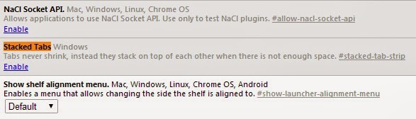 Enable Secret Stacked Tabs Features in Google Chrome Enable Secret Stacked Tabs Features in Google Chrome