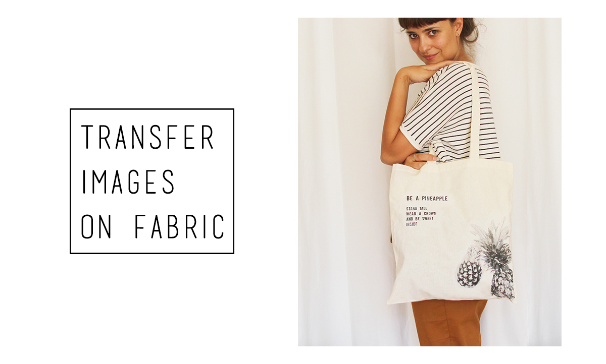 DIY How To Transfer Images to Fabric at Home minimal crafts