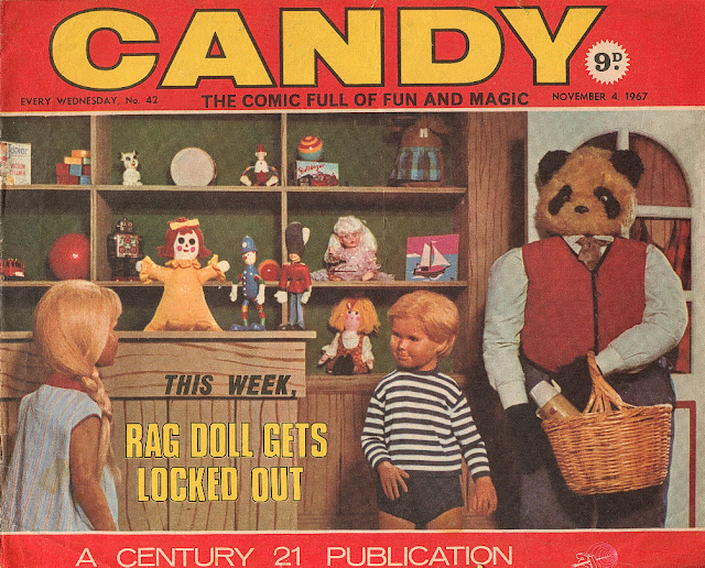 MOONBASE CENTRAL MORE TOYS ON THE COVERS OF CANDY AND ANDY COMICS