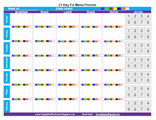 Here's a really AWESOME tool for meal planning with the 21 Day Fix. Click on the image for a link to an excel file you can edit and print. Meal planning made easy! #21dayfix #mealplanning #printablemealplanner #menuplanner