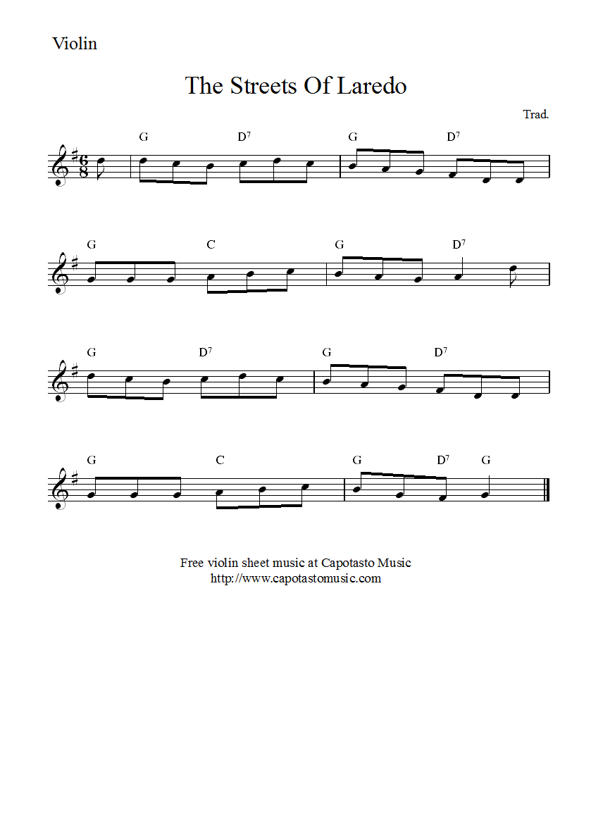 Violin Sheet Music Free Printable
