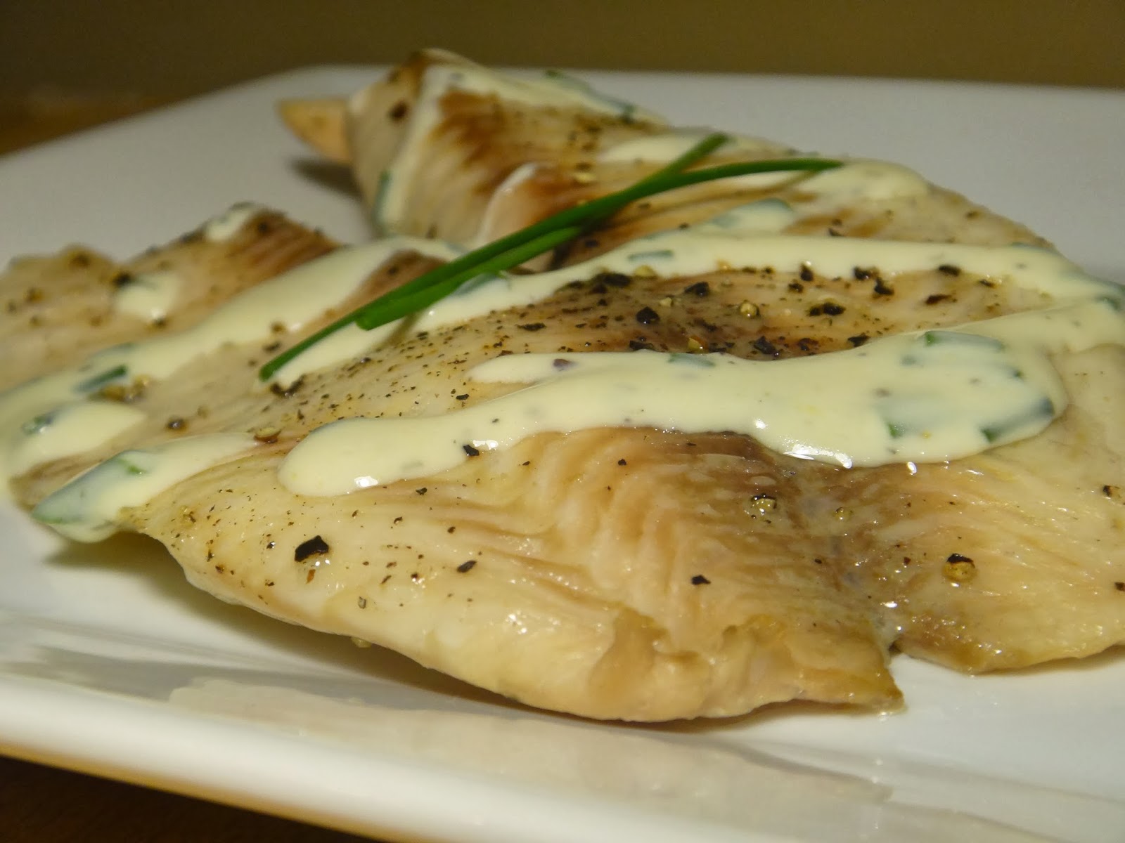 Broiled Tilapia with a Dijon Chive Sauce